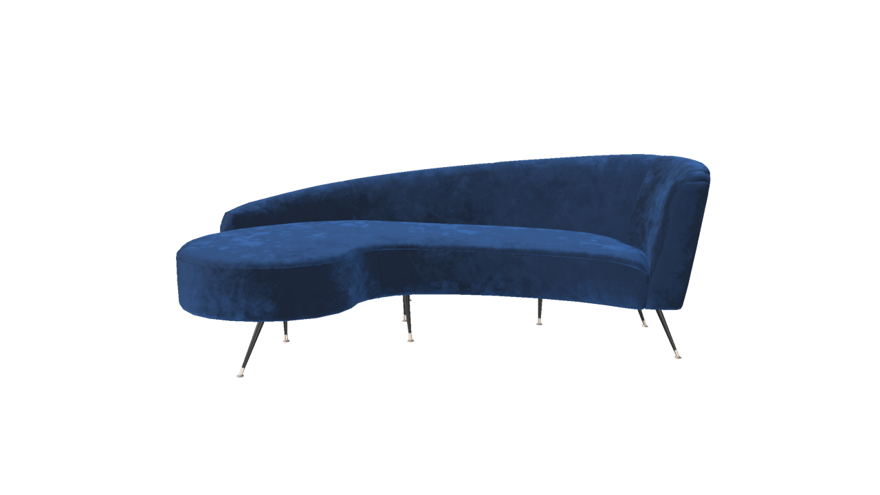 sheen glam velvet sofa