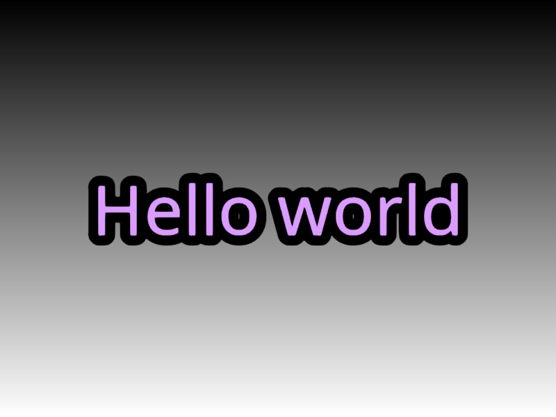 validate text outline